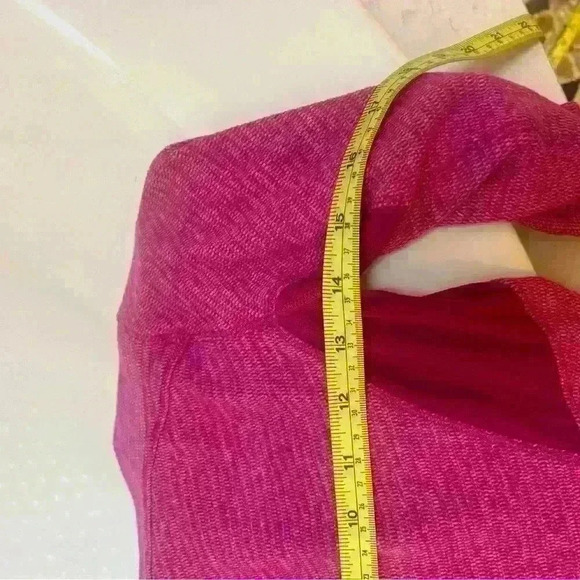 Lululemon 4 Think Fast Long Sleeve Heathered Ultra Violet Hot Pink Rulu EUC! - Picture 7 of 7
